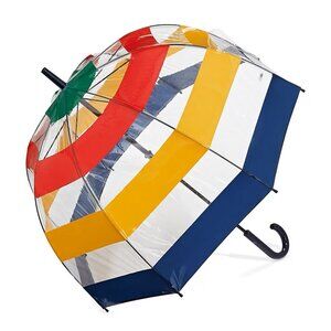 Hudson's Bay Company transparent umbrella with signature multistripes (New)